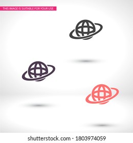 icono de tierra. Vector, Eps 10. Diseño plano Lorem Ipsum 
