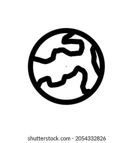 Earth icon, vector eps 10