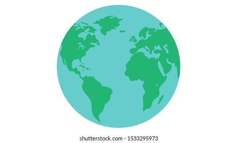 Earth icon vector. Globe icon illustration