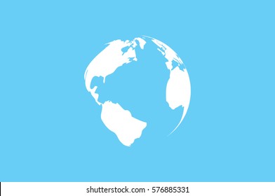 Earth icon vector illustration.