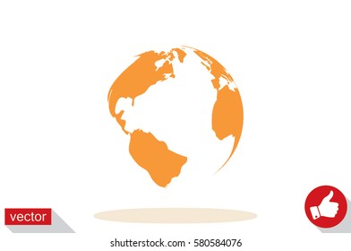Earth icon vector illustration eps10.