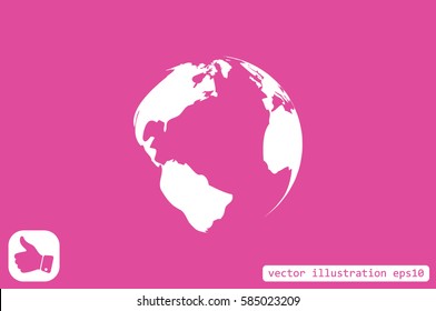 Earth icon vector illustration eps10.
