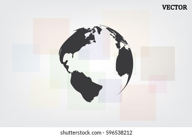 Earth icon vector illustration eps10.