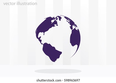 Earth icon vector illustration eps10.
