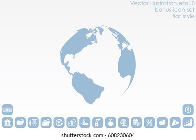 Earth icon vector illustration eps10.