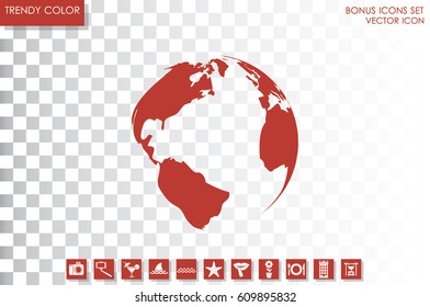 Earth icon vector illustration eps10.