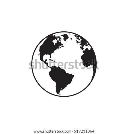  Earth icon. Vector illustration for web banner, web and mobile, infographics. Earth simbol. 