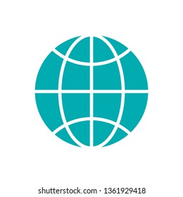 Earth icon. Vector earth. Internet. 