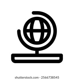 earth icon. vector line icon for your website, mobile, presentation, and logo design.