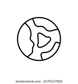 Earth icon Vector logo set flat