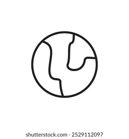 ícone Terra Vetor definir contorno