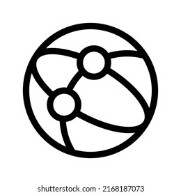Design-Illustration des Earth Icon Vector Symboles