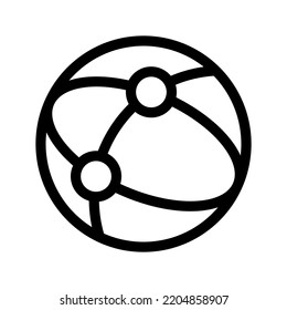 Earth Icon Vector Symbol Design Illustration