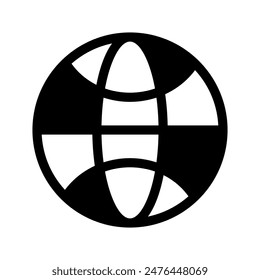 Earth Icon Vector Symbol Design Illustration