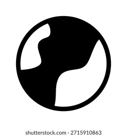 Earth Icon Vector Symbol Design Illustration