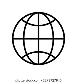 Earth icon vector. web sign for mobile app and site..eps