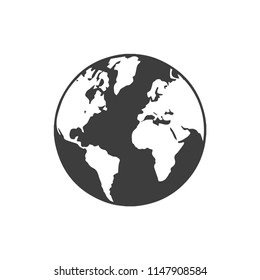 Earth icon vector. World symbol. Linear style sign for mobile concept and web design. Earth symbol logo illustration. vector graphics - Vector.