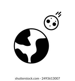 Icono de tierra con fondo blanco Vector ilustración de stock