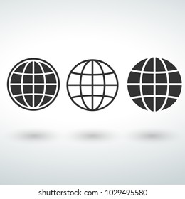 Earth Icon World globe