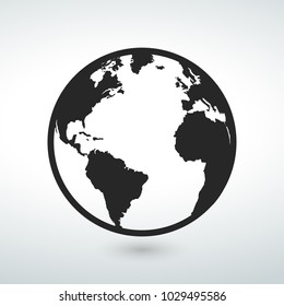 Earth Icon World globe