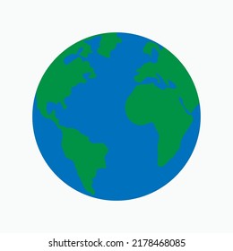 Icono de la Tierra. Símbolo mundial - vector.