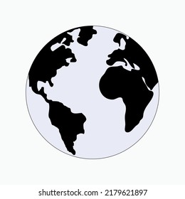 Earth Icon. World Symbol - Vector.