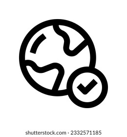 icono terrestre para tu sitio web, móvil, presentación y diseño de logotipo.