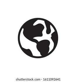 earth icon,globe, world, glyph style design