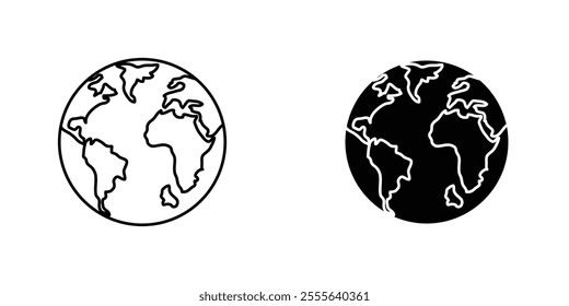 Earth icons for app and websites.