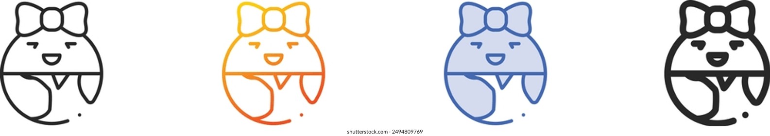 Icono de tierra.Diseño lineal delgado, degradado, trazo azul y estilo audaz aislado sobre fondo blanco