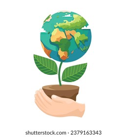 Earth illustration Vector concepts for graphic and web design, business presentation, marketing and print material