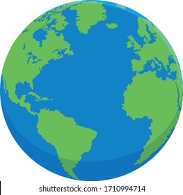 Earth illustration vector planet world round