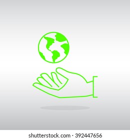 Earth insurance web icon