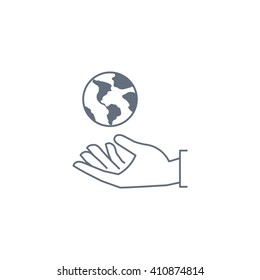 Earth insurance web icon