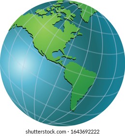 tierra aislada en fondo blanco. vector ilustrativo