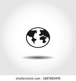 earth isolated vector icon. ecology design element