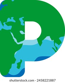 Earth Letter Alphabet Vector Element