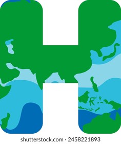Earth Letter Alphabet Vector Element