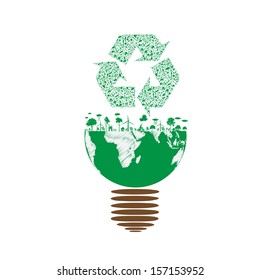 Earth light bulb :( eco)