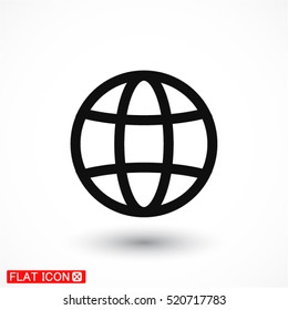 earth  line vector icon
