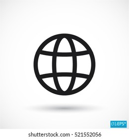 earth  line vector icon