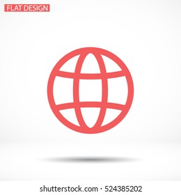 earth  line vector icon