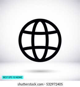 earth  line vector icon