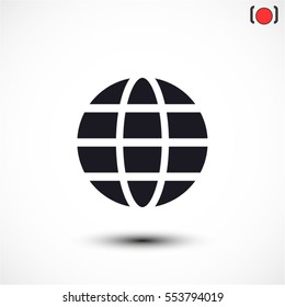 earth  line vector icon