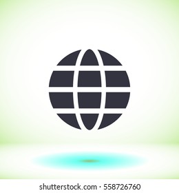 earth  line vector icon