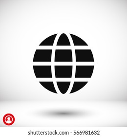 earth  line vector icon
