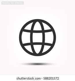 earth  line vector icon