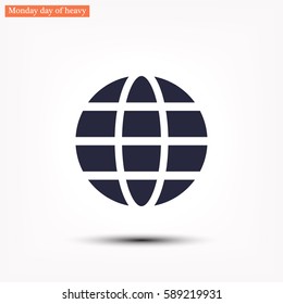 earth  line vector icon