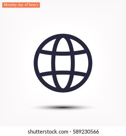 earth  line vector icon