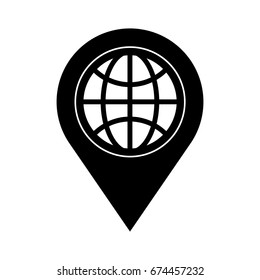 Earth Location Icon Stock Vector (Royalty Free) 674457232 | Shutterstock